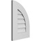 Ekena Millwork Quarter Round Top Right Surface Mount PVC Gable Vent w/ 3-1/2"W x 1"P Standard Frame, 14"W x 20"H GVPQR14X2001SN - alternate 5